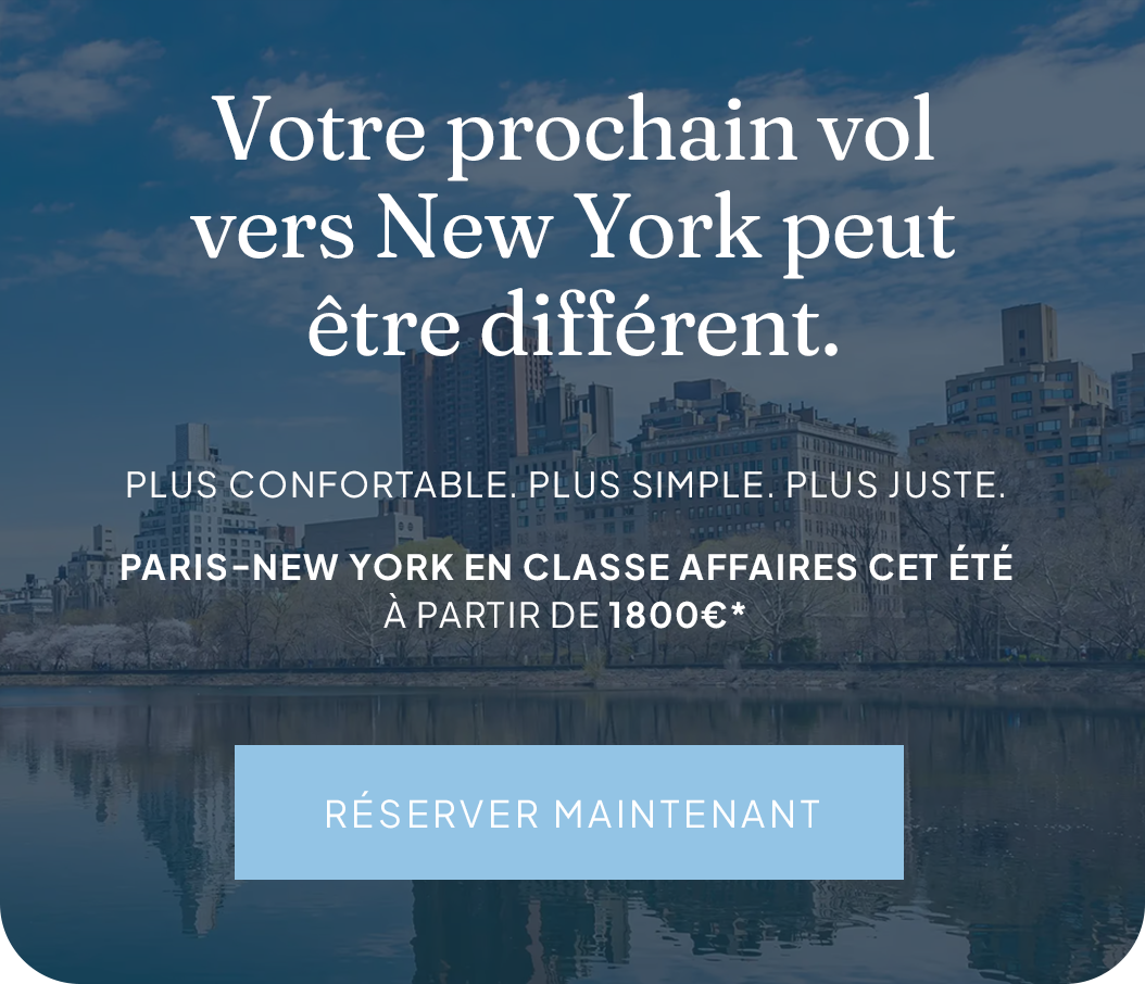 Votre prochain vol vers News York peut être différent. Réserver maintenant